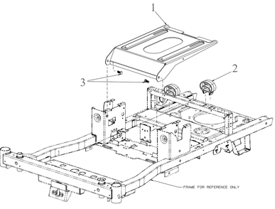 Seat Base Diagram and Parts List for ZTS1-50KH (17ARGBYLA10)(2023) Cub Cadet Lawn Tractor